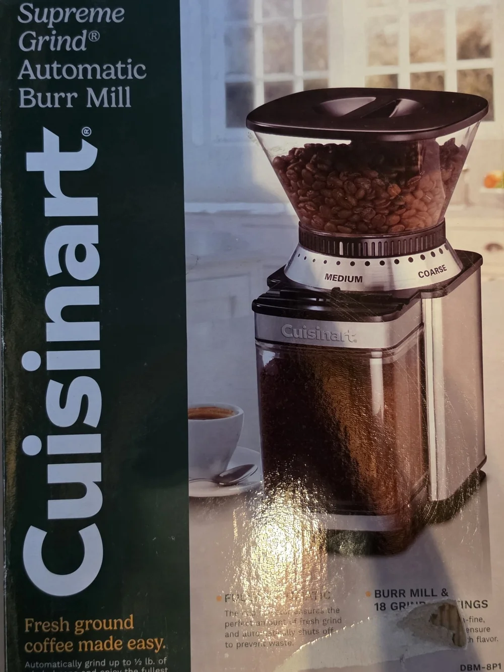 Cuisinart Black/Clear Supreme Grind Automatic Burr Mill